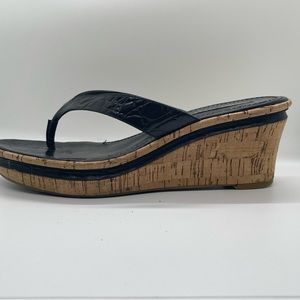 Nine West slip on wedge sandals